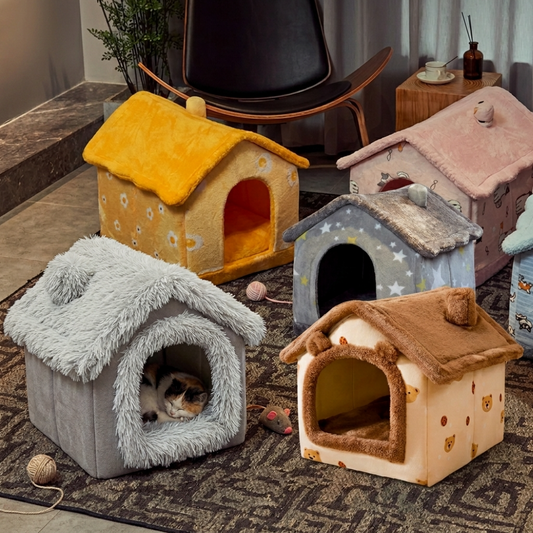 Casita Acogedora para Gatos