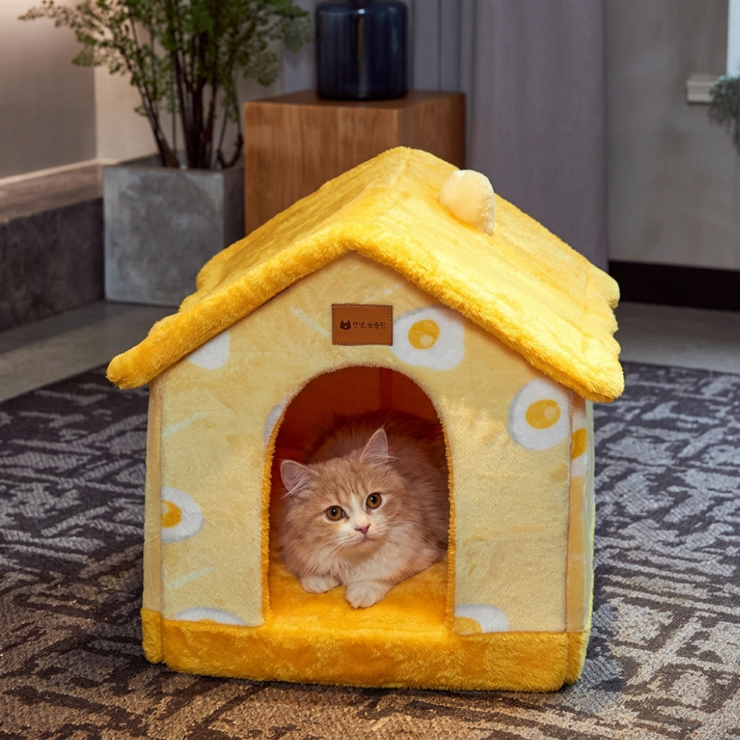 Casita Acogedora para Gatos